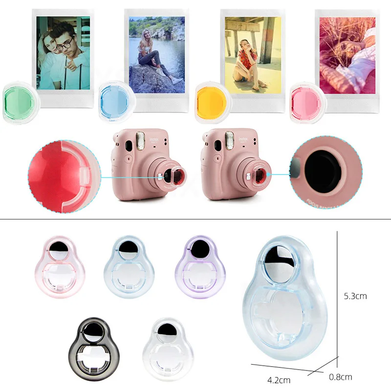 Compatible With Fujifilm Instax Mini 11 Camera, Accessories Bundle Includes Crystal Cover Case Photo Album Lens Filters Kit