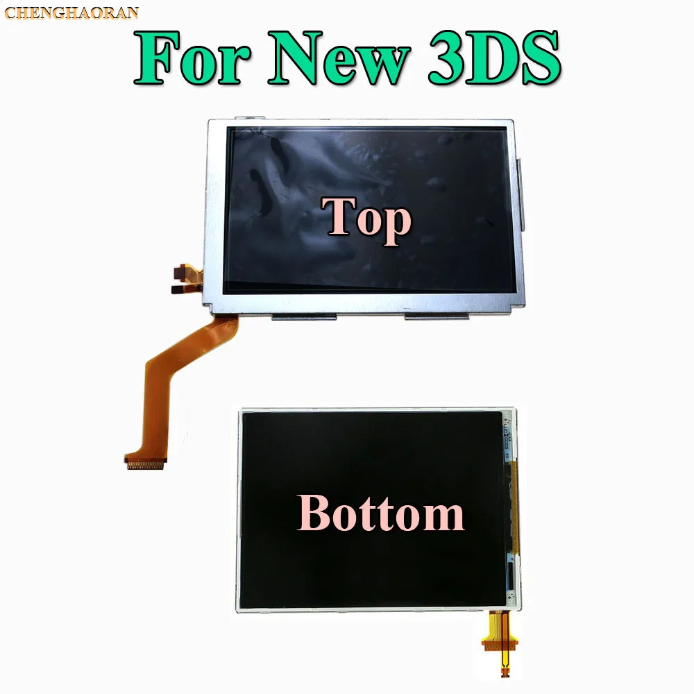 ChengHaoRan 1pc Tested Original new Top Bottom Upper Lower LCD Screen Display for NDS NDSL DS Lite NDSi XL LL 3DS New 3DS XL LL