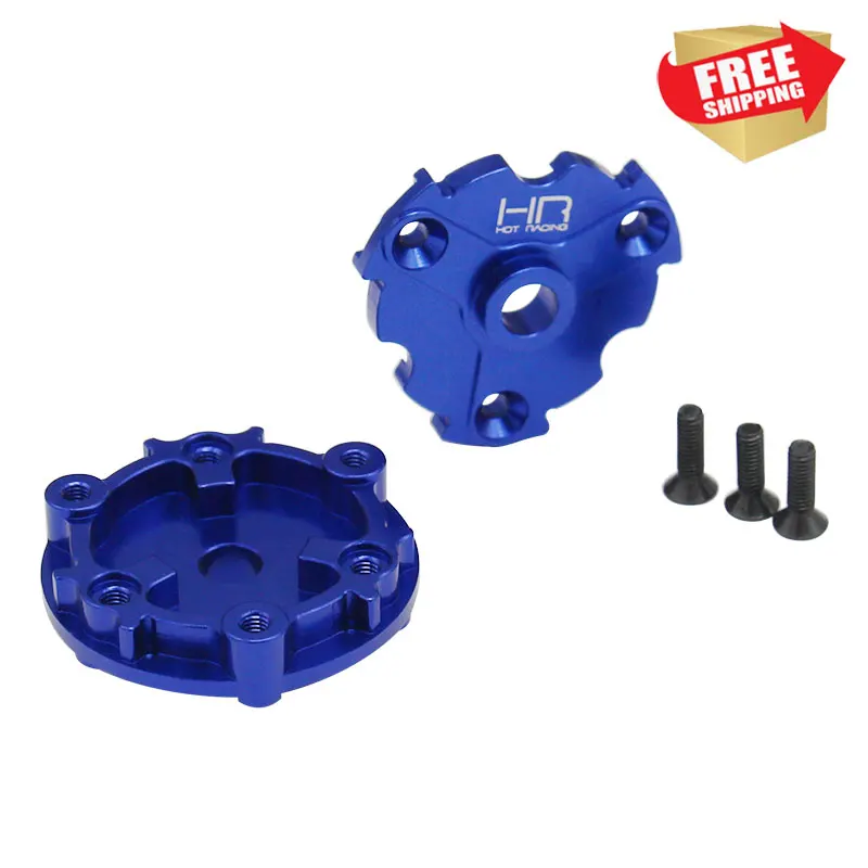 Radio control RC heavy duty CNC machined blue anodized aluminum Crush Drive hub trax E Revo 2.0 X-MAXX  option upgrade parts