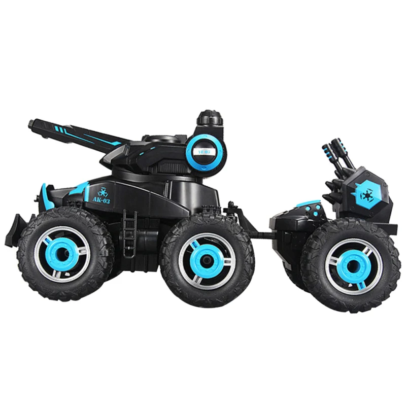 Voiture Précieuse de Combat RC à Six Roues 2.4G, Modèle Lanuch Water, Télécommande, Rotation Résistante à 360, Haute Simulation, Mode de Combat, Cadeaux