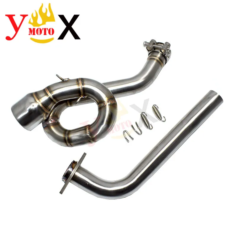 NVX 155 Scooter Bike Front Header Slip On Middle Link Exhaust Pipe Connector Mid Tube Muffler For Yamaha NVX155 2018-2020 2019