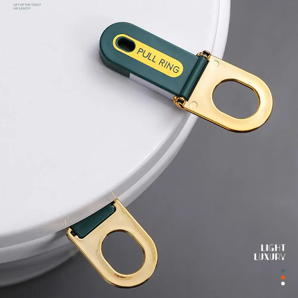 Pull Rings Toilet Seat Lifters Colorful Metal Toilet Seat Cover Pulls Portable Sanitary Handle Hardware Drawer Pulls Rings For