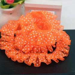 60Yards Beautiful Pleated Trim Vintage Ruffle Lace Ribbon Fabric Sewing Dots Shape Trimming for Kids Dress