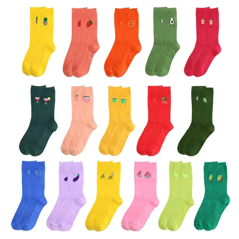 Japanese Department College Wind Banana/Cherry/Peach/Avocado/Pineapple/Blueberry/Grape/Watermelon/Apple/Strawberry Fruit Socks