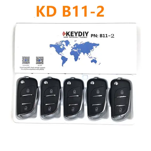 범용 keydiy B 시리즈 원격 키 KD B11 2 버튼 3 버튼 B11-2 B11-3 KD900/KD-X2/mini KD 용 원격 제어