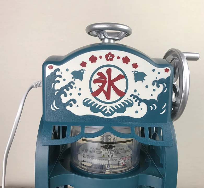 ไฟฟ้าขนาดเล็กIce CrusherโกนIce Maker Multi-Functionสไตล์ญี่ปุ่นที่เรียบง่ายอะนิเมะที่สวยงามเดียวกันย่อหน้า