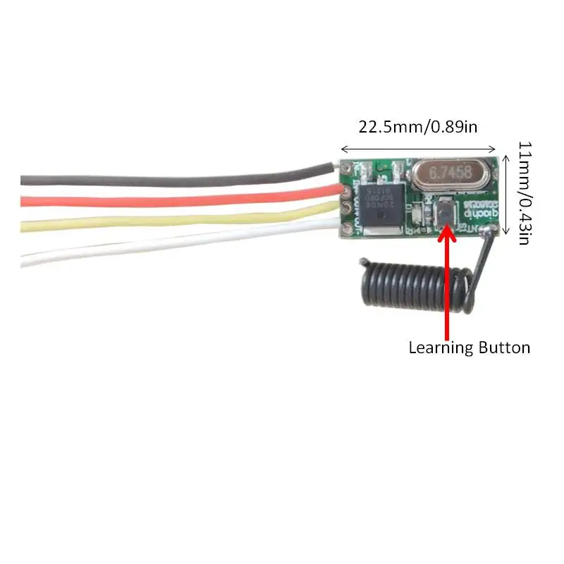 433 MHzรีโมทคอนโทรลไร้สายสวิทช์ 5V LEDโมดูลตัวรับสัญญาณและเครื่องส่งสัญญาณรีโมทคอนโทรลRFสำหรับLight Controller