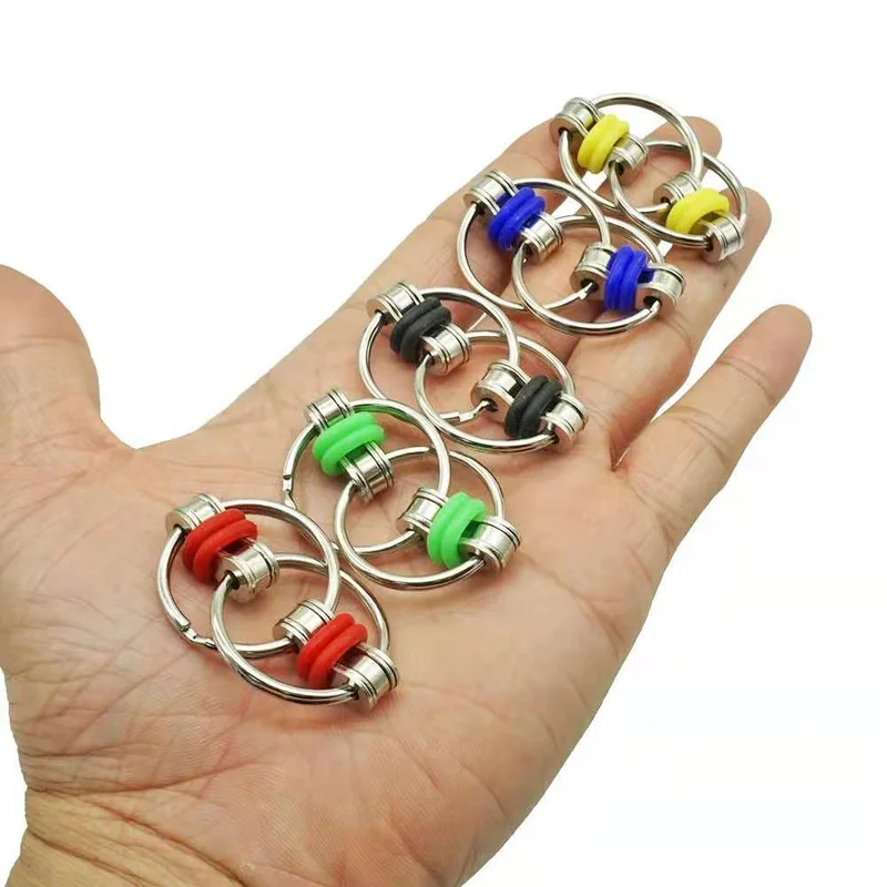 1PC 5 Colors Funny Creative Toys Fidget Toys Bike Chain Fidget Toy for Autism ADHD Stress Hands Funny Toys for Children GXE