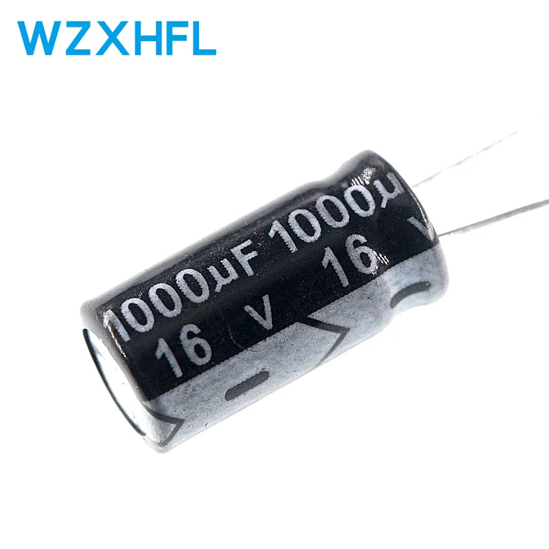 50pcs 1000uF 16V 1000MFD 16Volt 8*12mm Aluminum Electrolytic Capacitor Radial 1000mf16v 1000uf16v 16v1000mf 16v1000uf