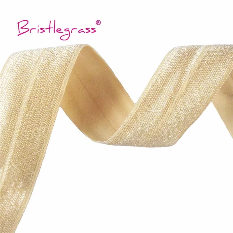 BRISTLEGRASS Großhandel 50 Yard 1 Zoll 25mm Glänzendes FOE Faltbares Elastisches Spandex-Satinband für Stirnbänder, Haarbänder, Kleider und DIY-Näharbeiten – Detail 28
