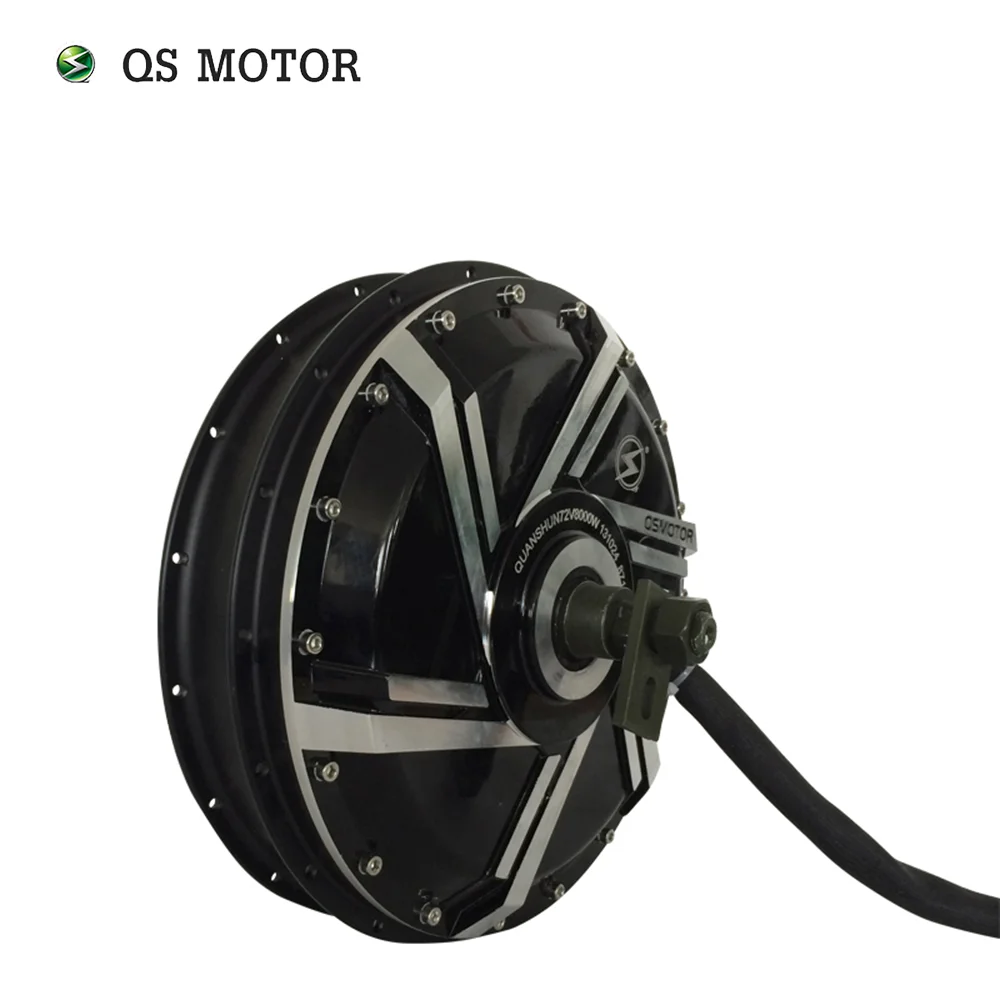 QS 120KPH High Speed Spoke hub motor 8000W 273 50H V3 Brushless in wheel hub motor