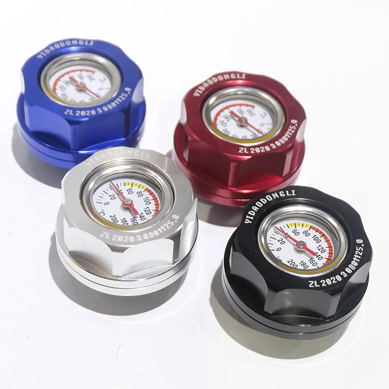 Aluminum Automobile With Oil Temperature Gauge Fuel Tank Cap Fuel Tank Cap Engine Oil Filler Cap For Lexus Toyota Camry Corolla