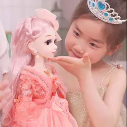 60cm Large Fashion Girl Doll Toy Simul Moveable Jointed DIY Smart Princess Doll Set Interactive Dummy Model Girl Birthday Gift