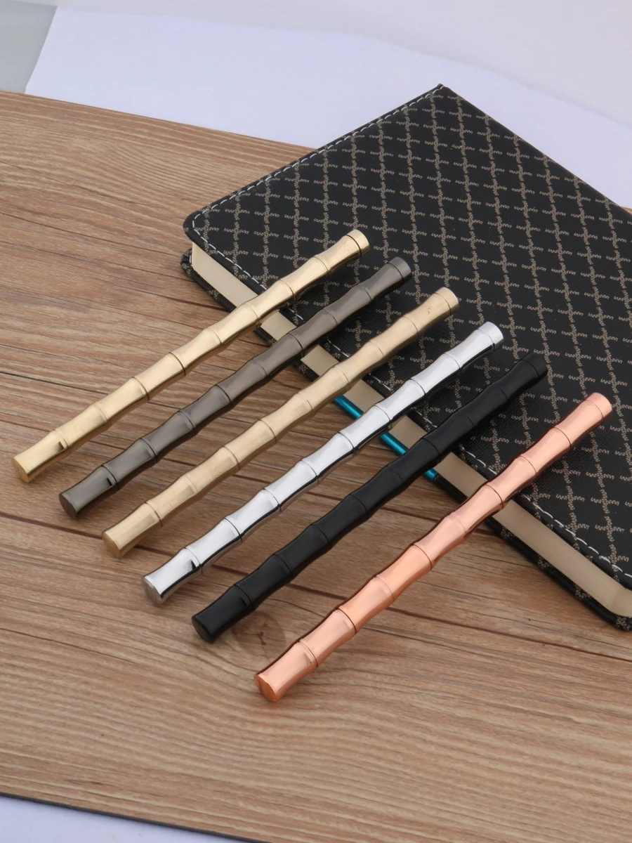 classic Trim Rollerball Pen Detachable Bamboo brass GOLDEN ROSE SILVER Gun black Stationery Office school supplies Writing