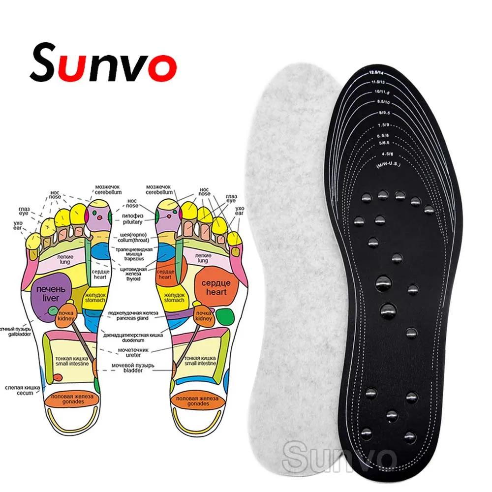 Magnetic Insoles for Massage Foot Slimming Weight Loss Memory Cotton Men Women Sport Shoes Pads Insert Dropshipping Insole Pad