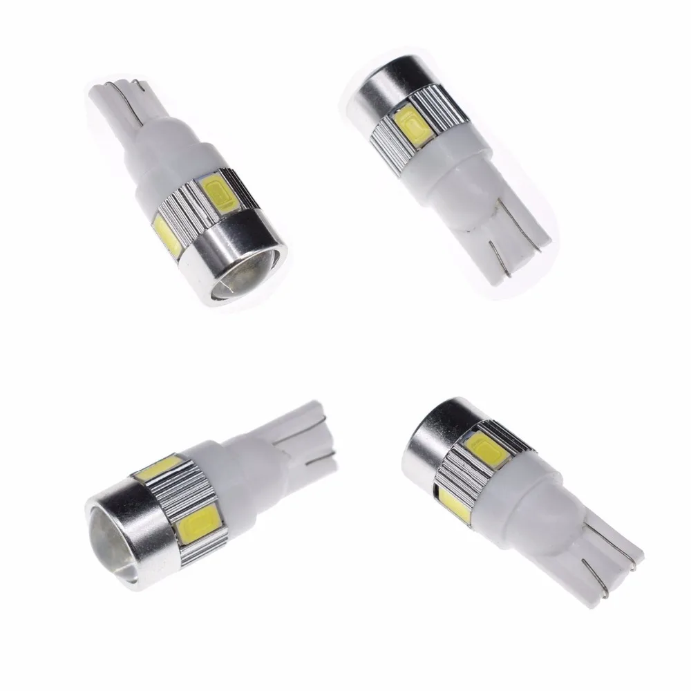 kit 4 branco Lampadas Pingo T10 W5w 194 Smd 5730 5630 smd12v 24v 5w 6000K