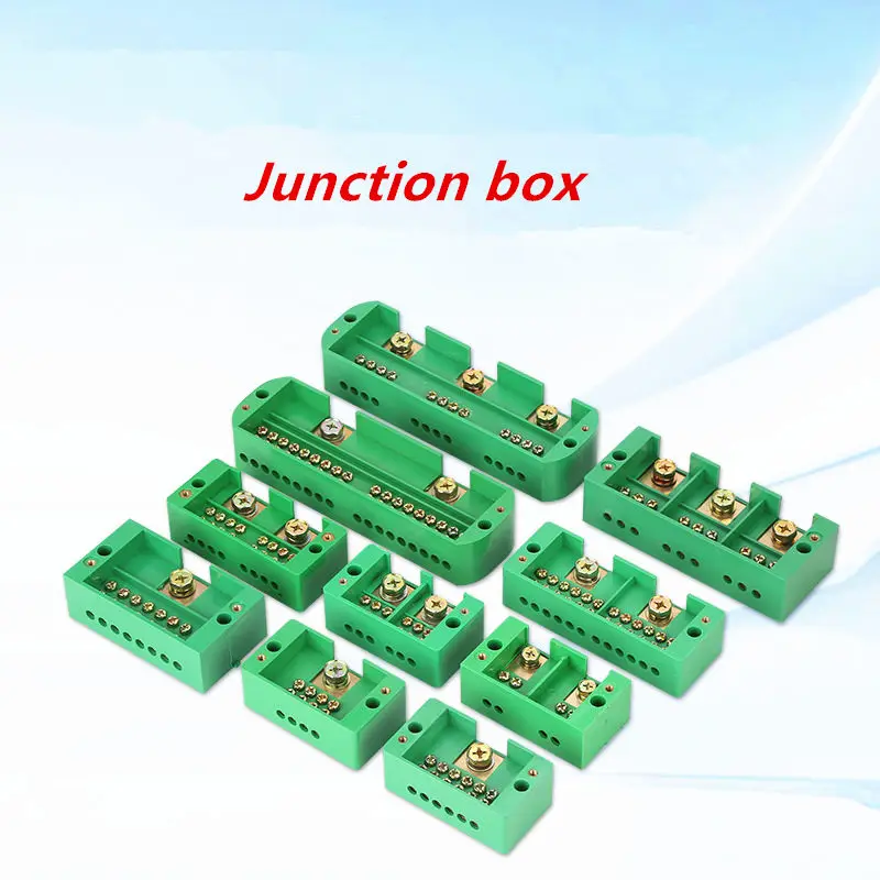 High Power Junction Box Quick Connect 220V Single Phase household Connector Zero-fire Shunt Terminal Block Box