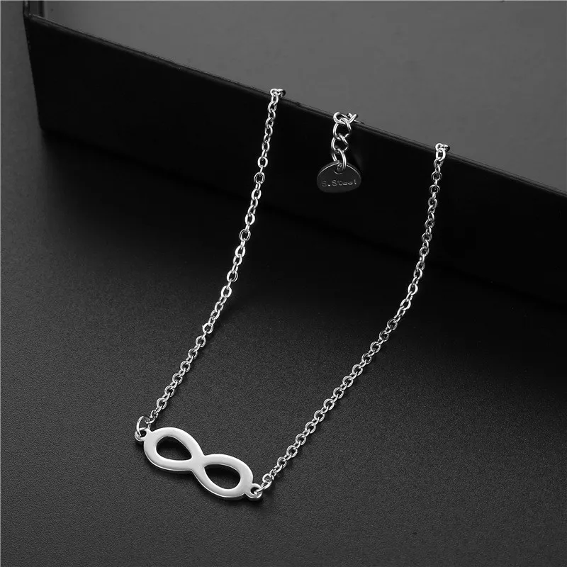 

Lucky Number 8 Infinite Stainless Steel Bracelet Female Popular Bracelet Jewelry