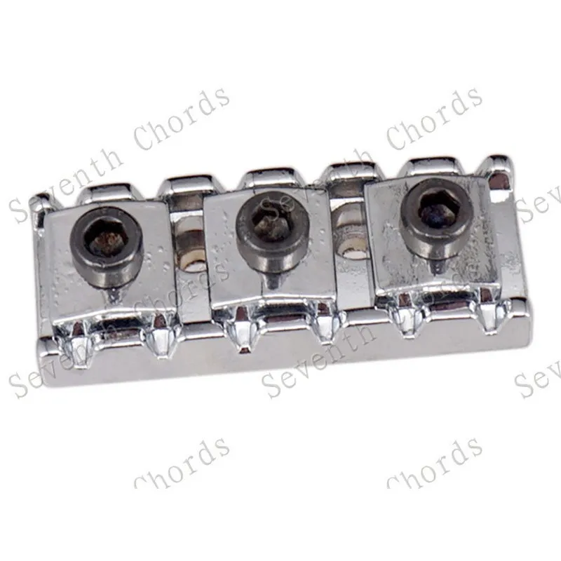 Chrom-Saitenhalter für E-Gitarren, passend für Tremolo-Brücken, 43 mm, Gitarrenzubehör, Teile für Musikinstrumente. – Detail 3