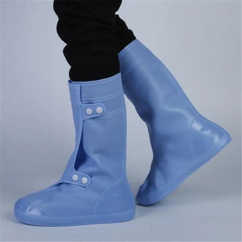 Men Women Rain Boots Waterproof PVC Shoes Covers Outdoor Hiking Travel Wearproof Non-slip Waterproof Shoe Winter Snow Boot Cover