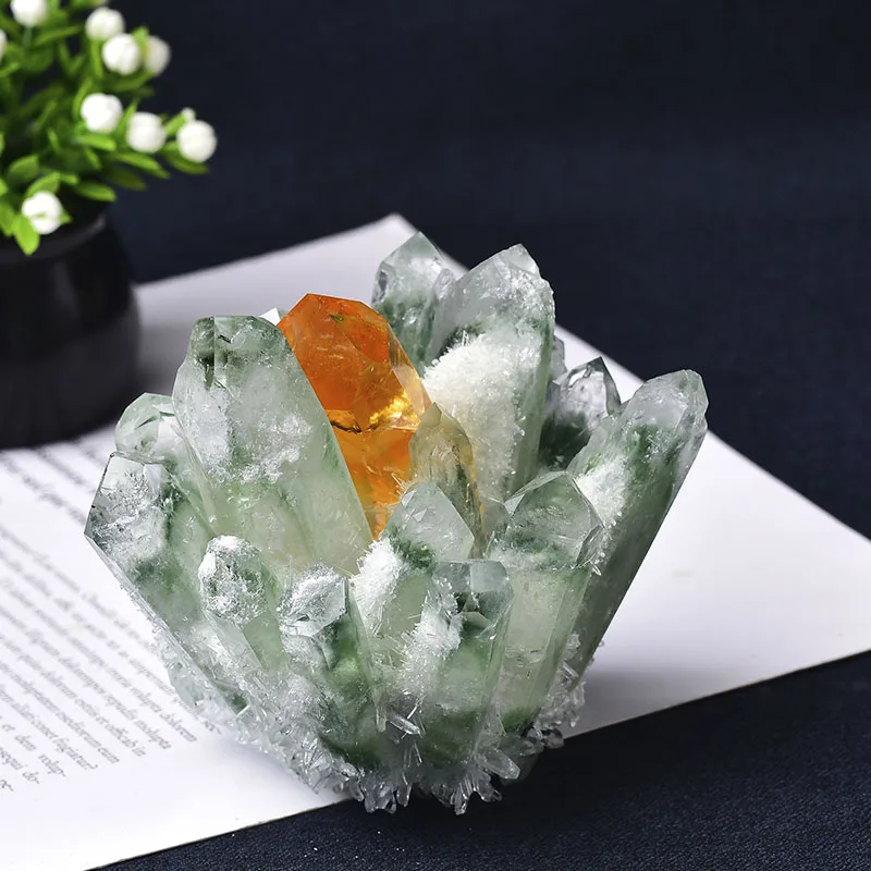 200g-600g Natural Crystal Cluster Clear Quartz Crystal Rock Stones and Crystals Mineral Reiki Healing Specimen Home Decor Gifts