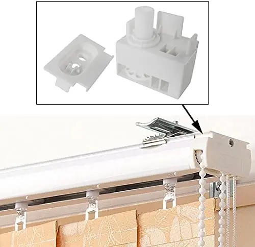 1PC Vertical Blinds Accessories Control Set Vertical Curtain Head Sealing for Vertical Window Blinds Headrail