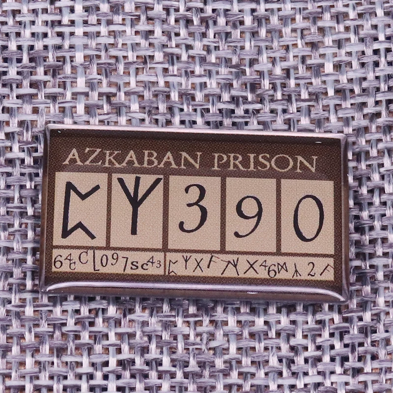 Azkaban Prisoner Plaquard Badge prison number Brooch Potter inspired jewelry