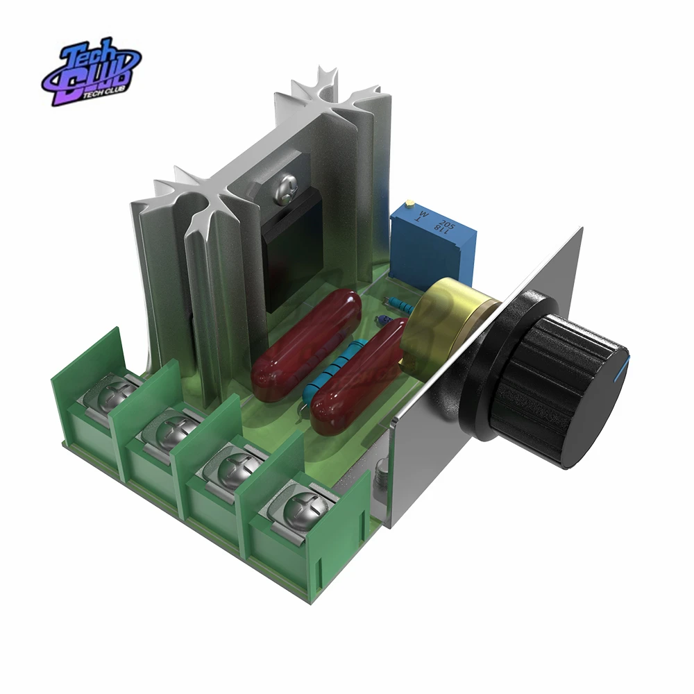 AC 50-220V SCR Voltage Regulator Dimming Dimmers 2000W Motor Speed Controller Thermostat Electronic Voltage Regulator Module