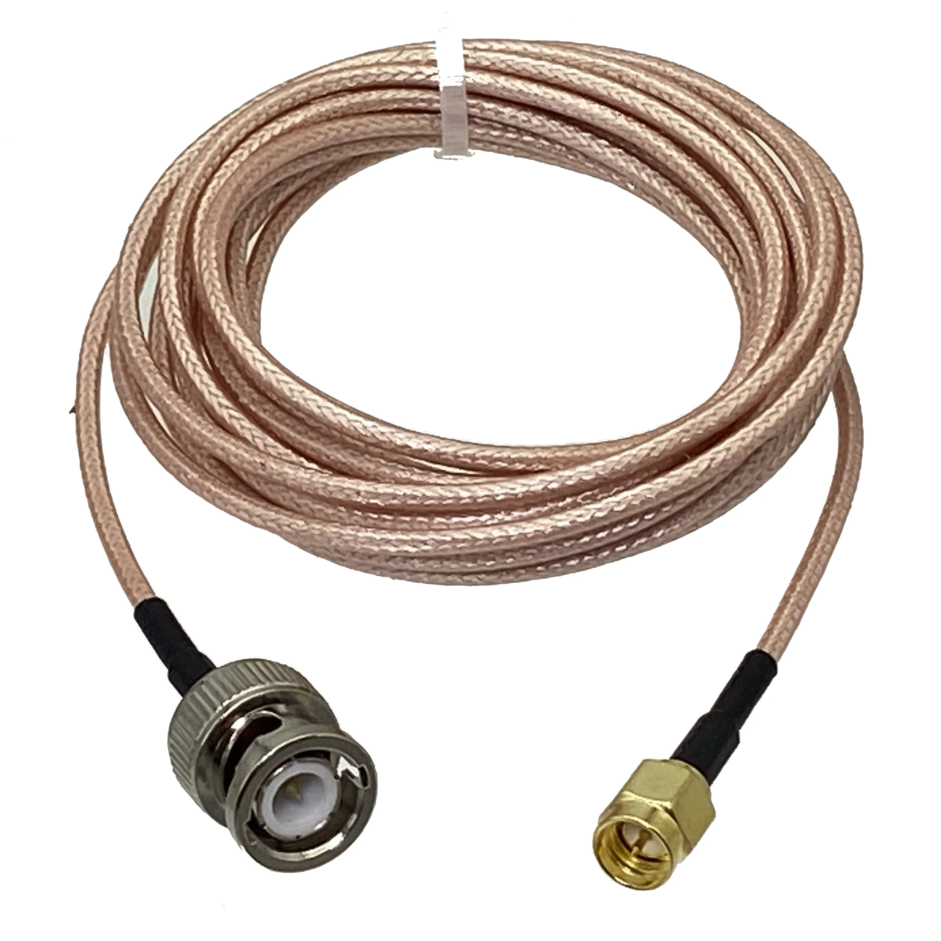 1Pcs RG316 SMA Male Plug to BNC Male plug Connector Crimp RF Coaxial Jumper Pigtail Cable Terminal For Radio Antenna 4inch~20M
