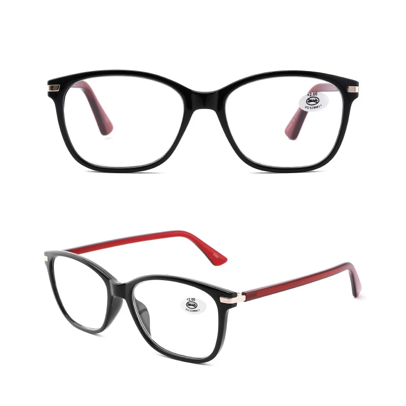 Women's Square Optical frame Fashion Men's Reading Glasses Extra Big Eyeglasses Black Cheap readers high quality Discount 195132