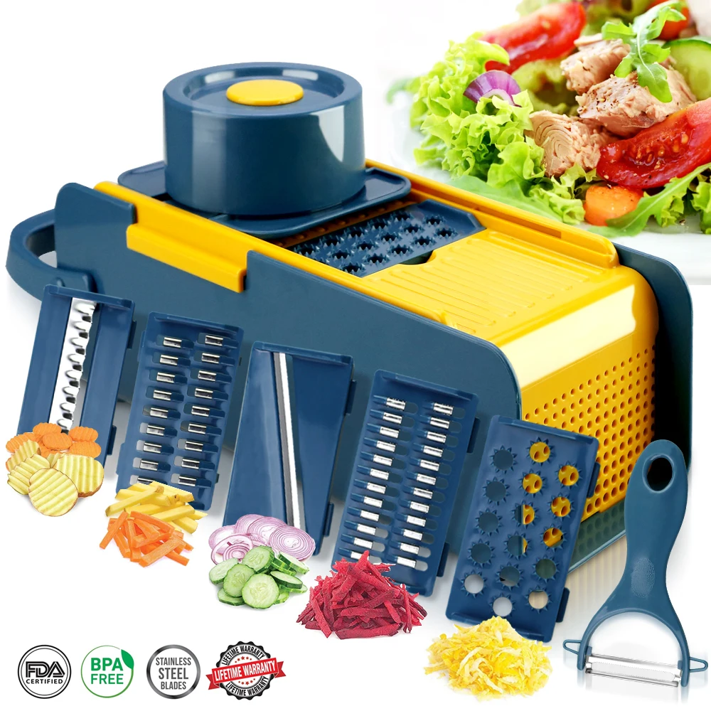 

Vegetable Chopper,Mandoline Vegetable Slicer Food Chopper for Onion Fruit Potato Salad Dicer Chopper Cutter Kitchen Accessories