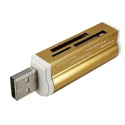 Lector de tarjetas de memoria multifunción USB 2 0 TF SDHC MS, alta velocidad, 4 en 1