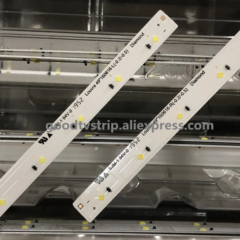 10PCS LED backlight strip for  Louvre 49 160628 R L Diamond BN96-4659A 4660A BN95-03721A UE49K5100