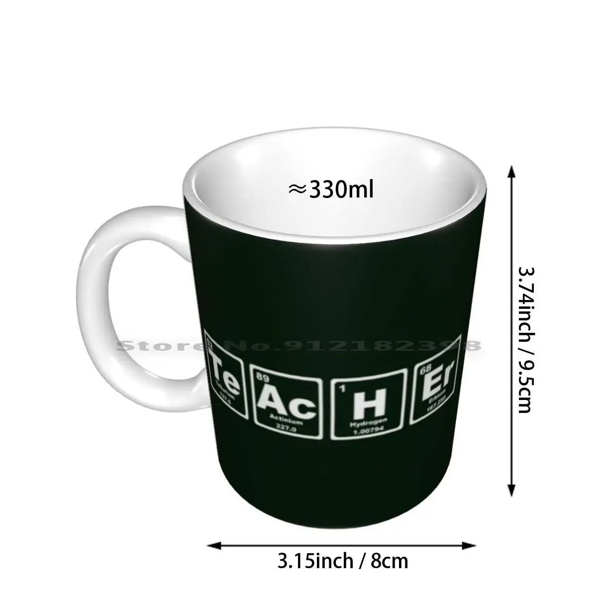 Teacher-Periodic Table Ceramic Mugs Coffee Cups Milk Tea Mug Teacher Teach School Periodic Table Periodic Table Funny Fun Joke