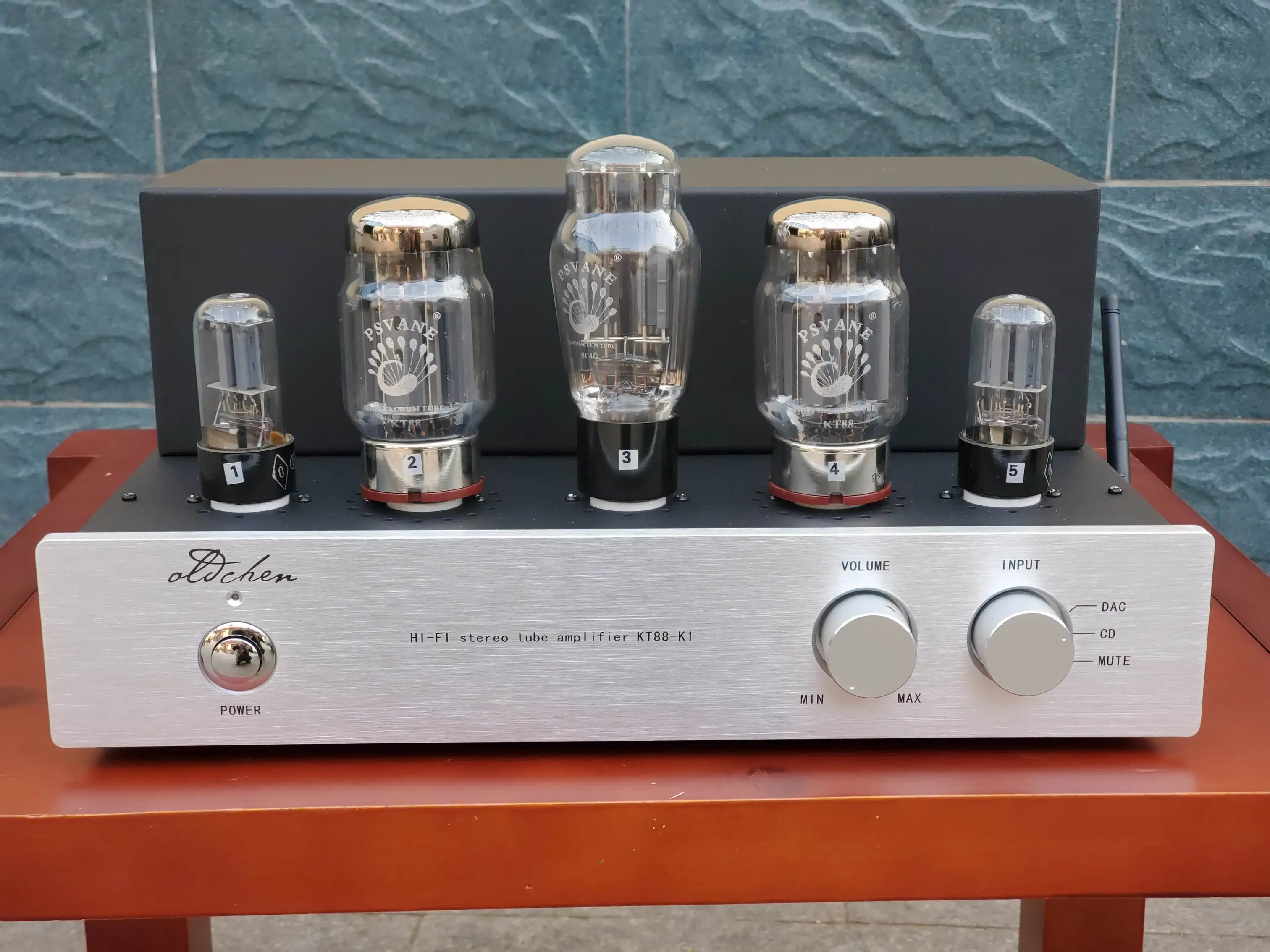 New 15W*2 Old Chen KT88-K1 Pure Class A Tube Amplifier Manual Fever PSVANE Tube HIFI Audio Speaker Amplifier with Bluetooth 5.0