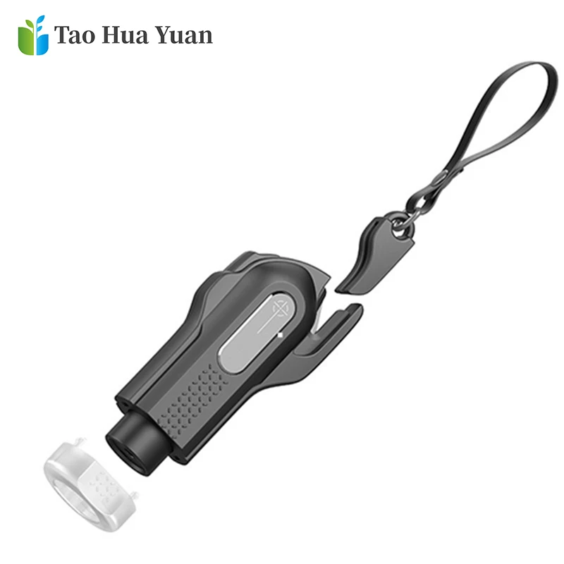 New Design Portable Push-Type Safety Hammer ABS Shell/Tungsten Steel Needle  Household Car Window Breaker With Ring Pull 2021 AA