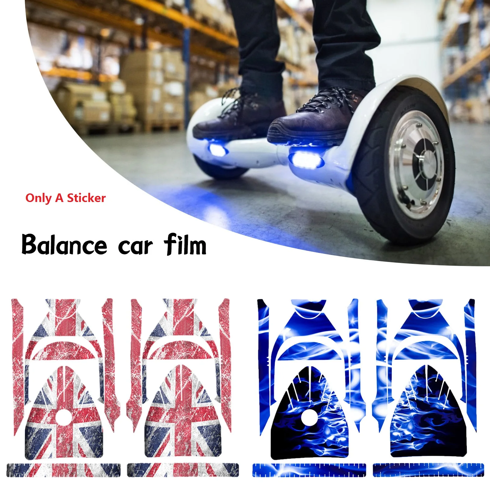 6.5 inch Smart Self Balancing Board Sticker Wheel Skateboard Drift Self Balancing Standing Scooter Hoverboard Sticker