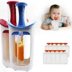 Children's Fruit Puree Squeezer Home Kitchen Handy Tools Kids Food Feeding Bags Reusable Food Juice Pouches Sealed Preserved