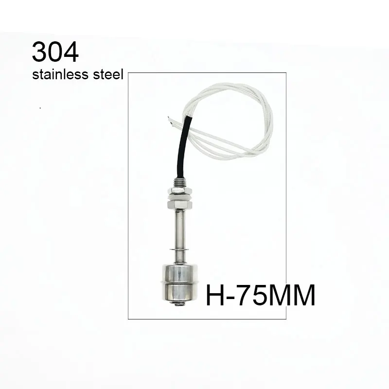 Float Switch High Temperature Resistant 304 Stainless Steel Water Tower Water Level Automatic Level Controller Sensor 45-150mm