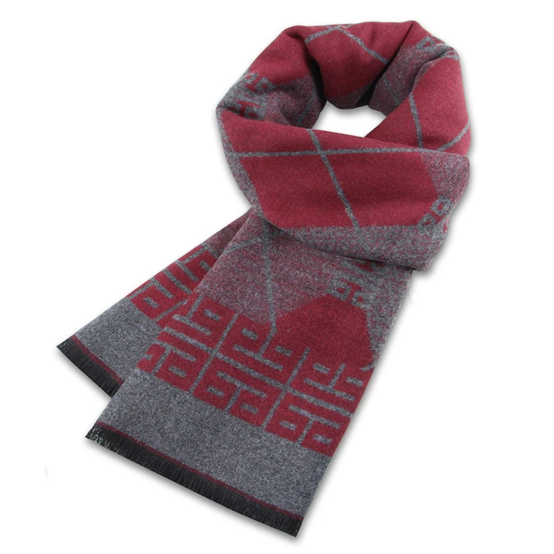 Male Winter Cashmere Luxury Brand High Quality Warm Scarves Neckercheif Male