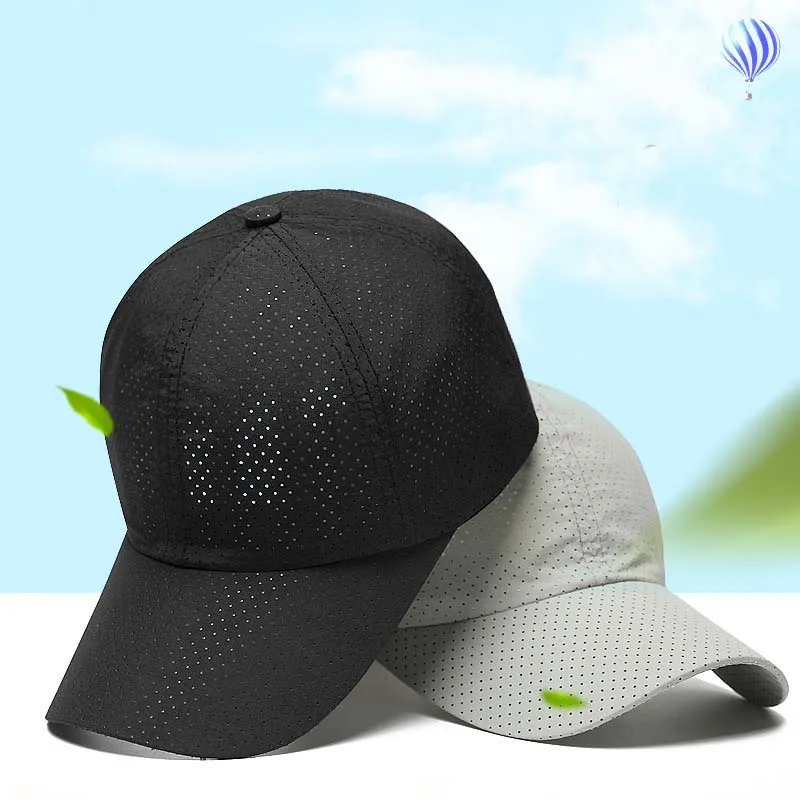 Balight Ultra-slim Summer Caps Quick-Drying fabric Summer Unisex Women Man Quick Dry Mesh Cap Running Hat Bone Breathable Hats