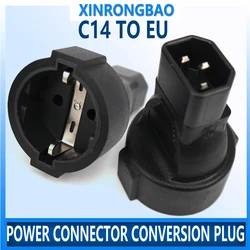 IEC320 C14 TO EU, Adaptador De Tomada de Poder IEC 320 C14 a UE Europeu,DA UE AC plug power converter UPS PDU Cabo C14 to CEE AC