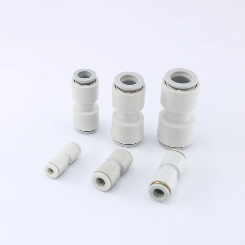 SMC type white plastic quick straight pneumatic air pipe joint KQ2H / 04/06/08/10 / 12-00 / PU