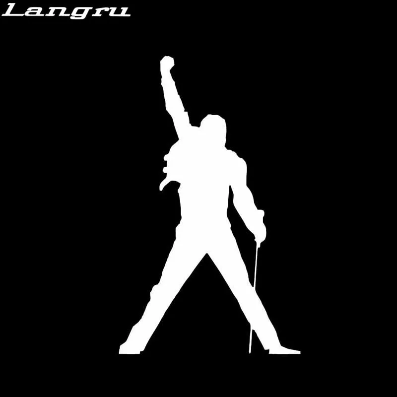 Langru 7.9CM*13CM Music Rock Freddie Mercury Decal Vinyl Car Motorcycle Sticker Accessories Jdm