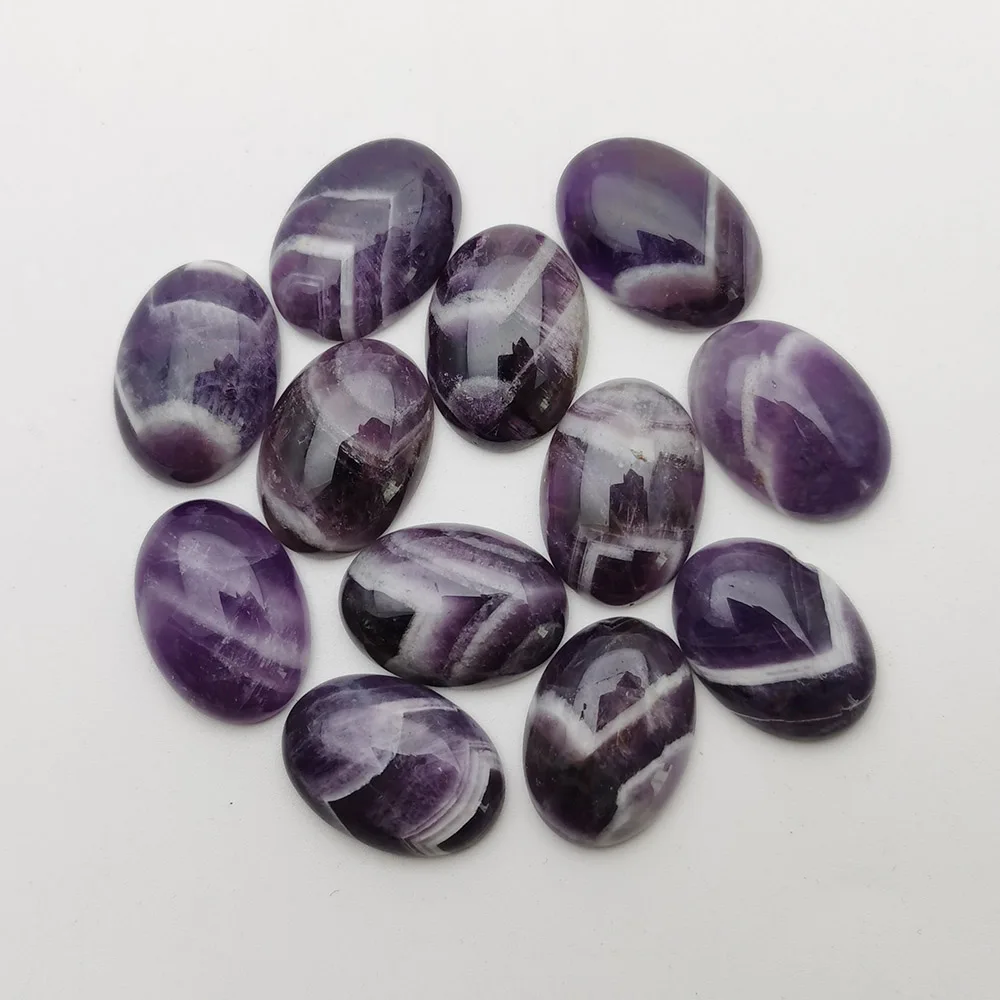 Fashion wolf teeth Amethysts natural stone beads for jewelry making 25X18MM cab cabochon charm 12Pcs/lot  wholesale