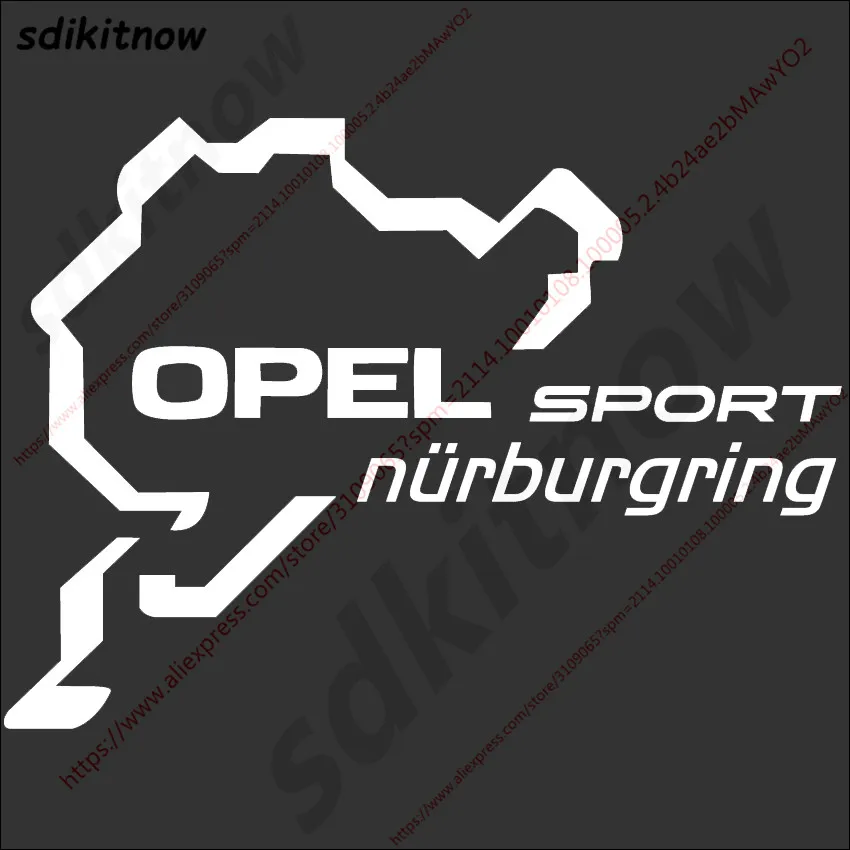 Nurburgring Sports Racing Windows Door Body PVC Decal Car Styling For OPEL Mokka Corsa Meriva Zafira Astra J H G Vectra Antara