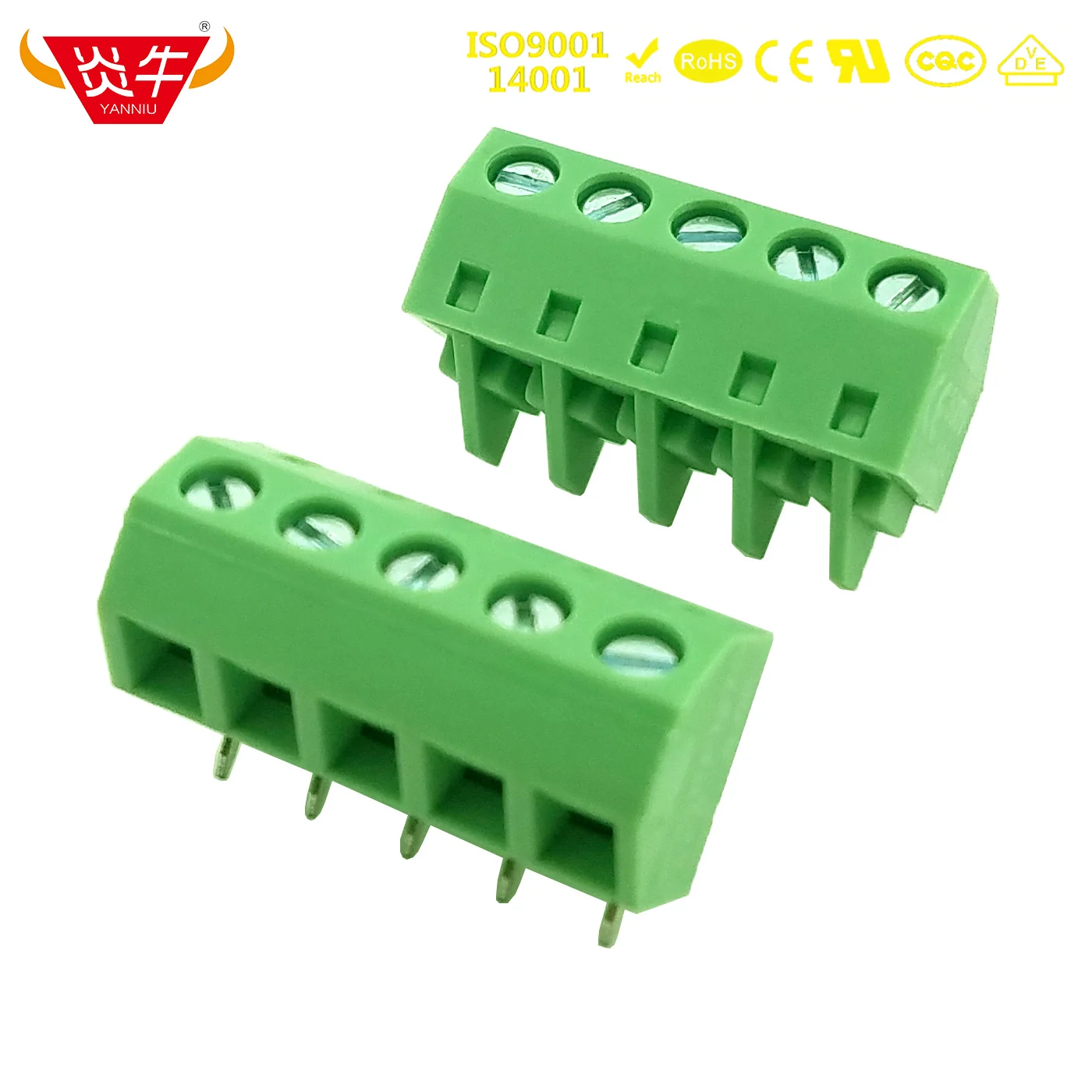 

50Pcs KF127SF 5.08 2P-12P PCB UNIVERSAL SCREW TERMINAL BLOCKS 5.08mm 2PIN 3PINS MKDSNF1,5 PHOENIX DEGSON YANNIU