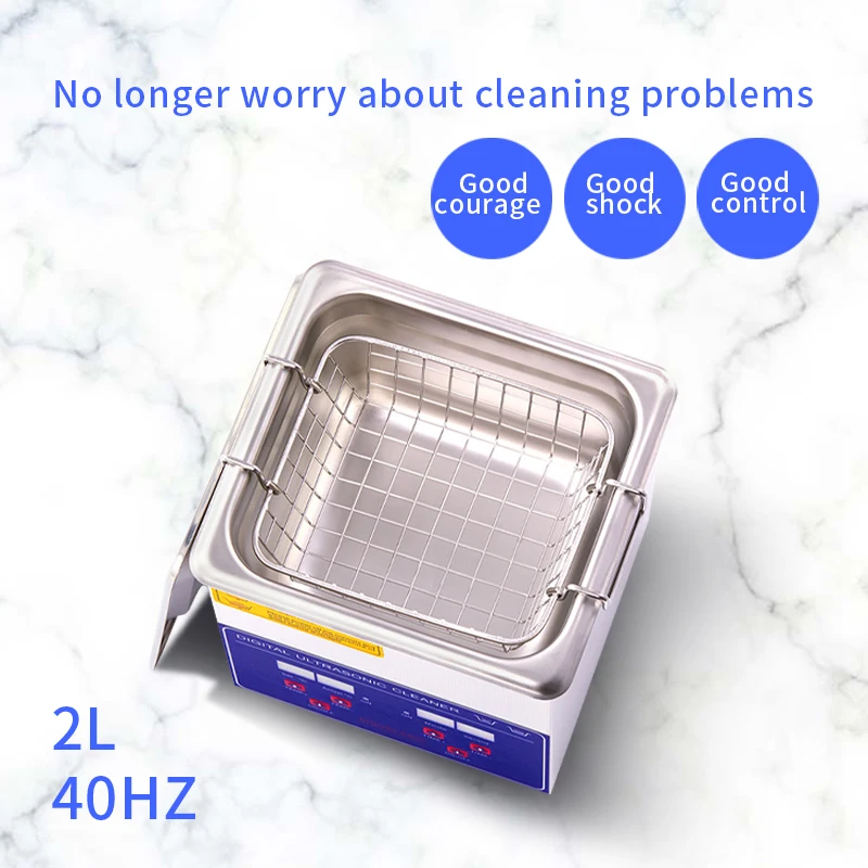 2L Ultrasonic Cleaning Eyewear Machine Equipment Ultrasonic Bath for Jewelry Parts Glasses Circuit Board Jewelry Cleaner