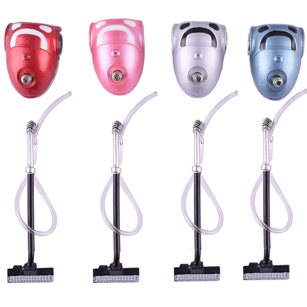 Dollhouse Miniature Vacuum Cleaner 1:12 Dolls House Mini Workshop Dollhouse Decor, Accessory Mini Cleaning Miniature Toy 4pcs