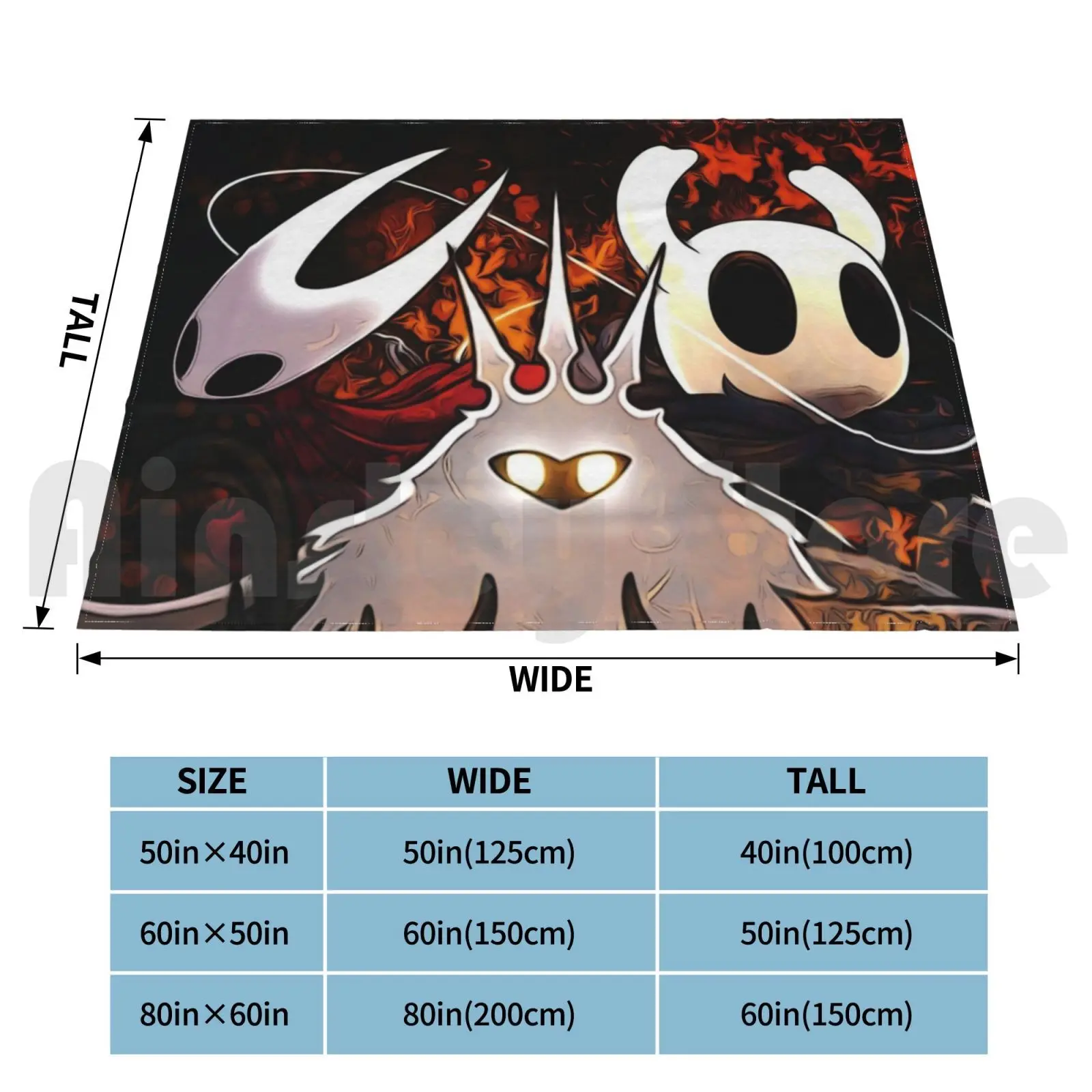 True End Blanket For Sofa Bed Travel Hollow Knight Bleach Gentleman Hole Demon Indie Gamer Videogames Ichigo